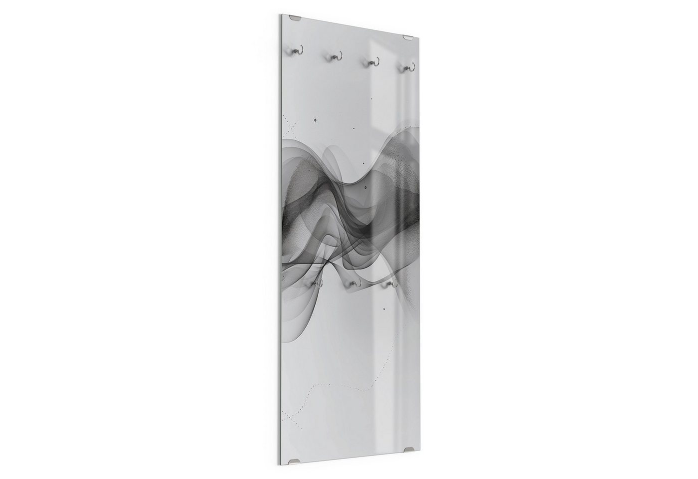 DEQORI Kleiderhaken 'Fließende Schwarztöne', Glas Garderobe hängend Flur Jackenhalter modern Wandgarderobe Haken DEQORI Kleiderhaken 'Fließende Schwarztöne', Glas Garderobe hängend Flur Jackenhalter modern Wandgarderobe Haken von DEQORI