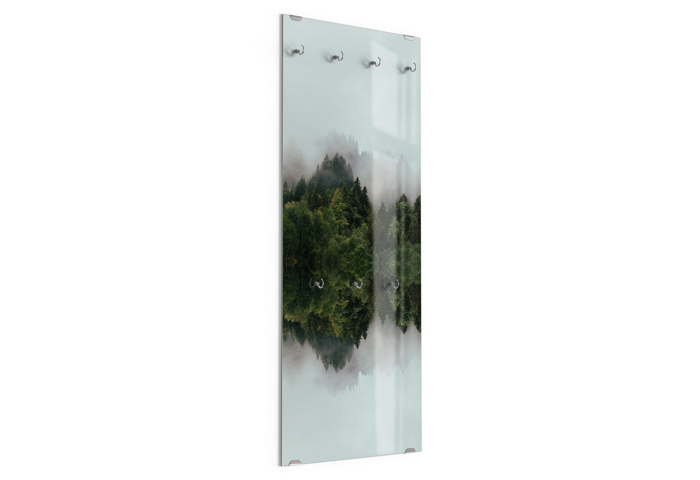 DEQORI Kleiderhaken 'Grüne Reflexionen', Glas Garderobe hängend Flur Jackenhalter modern Wandgarderobe Haken DEQORI Kleiderhaken 'Grüne Reflexionen', Glas Garderobe hängend Flur Jackenhalter modern Wandgarderobe Haken von DEQORI