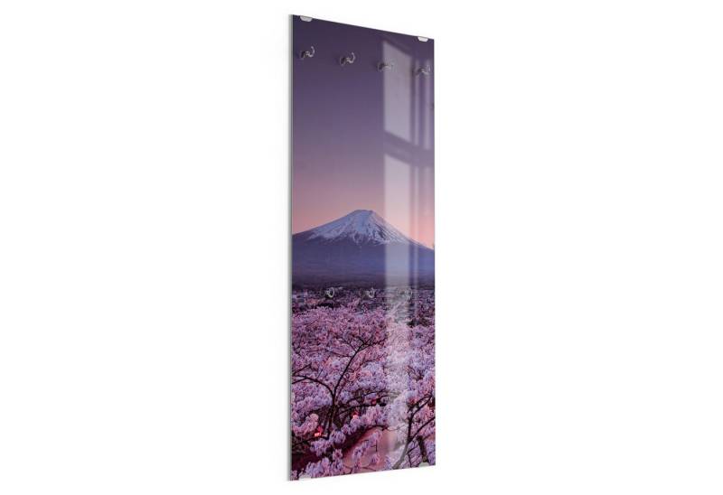 DEQORI Kleiderhaken 'Kirschblüten Tempel Japan', Glas Garderobe hängend Flur Jackenhalter modern Wandgarderobe Haken DEQORI Kleiderhaken 'Kirschblüten Tempel Japan', Glas Garderobe hängend Flur Jackenhalter modern Wandgarderobe Haken von DEQORI