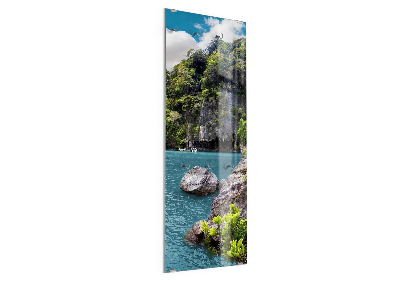 DEQORI Kleiderhaken 'Paradiesisches Thailand', Glas Garderobe hängend Flur Jackenhalter modern Wandgarderobe Haken DEQORI Kleiderhaken 'Paradiesisches Thailand', Glas Garderobe hängend Flur Jackenhalter modern Wandgarderobe Haken von DEQORI