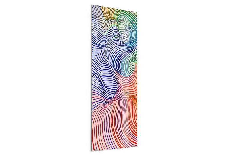 DEQORI Kleiderhaken 'Regenbogenspirale', Glas Garderobe hängend Flur Jackenhalter modern Wandgarderobe Haken DEQORI Kleiderhaken 'Regenbogenspirale', Glas Garderobe hängend Flur Jackenhalter modern Wandgarderobe Haken von DEQORI