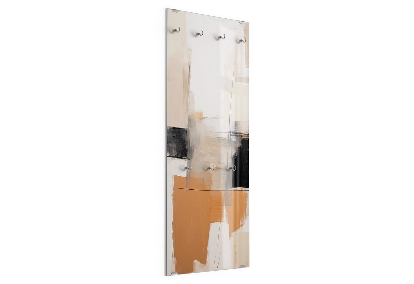 DEQORI Kleiderhaken 'Sandige Komposition', Glas Garderobe hängend Flur Jackenhalter modern Wandgarderobe Haken DEQORI Kleiderhaken 'Sandige Komposition', Glas Garderobe hängend Flur Jackenhalter modern Wandgarderobe Haken von DEQORI