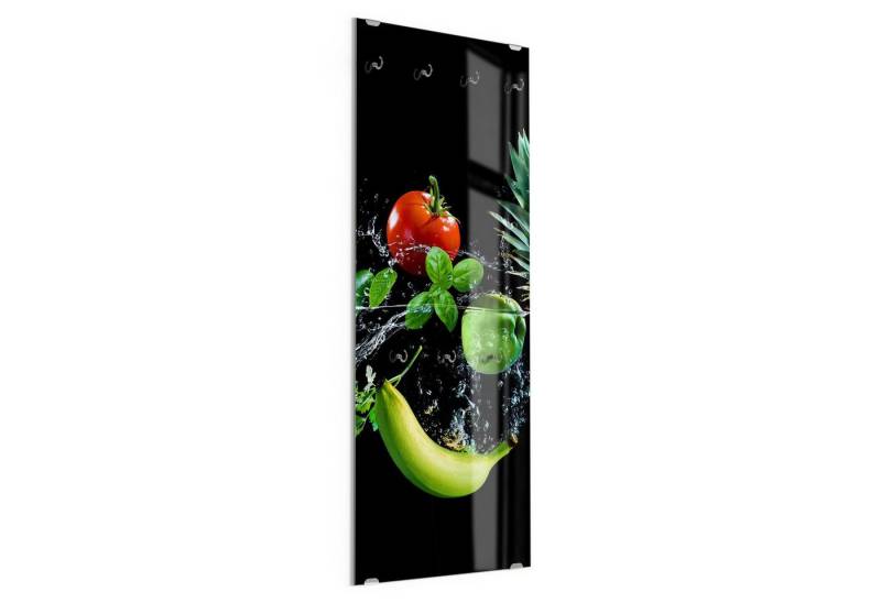 DEQORI Kleiderhaken 'Sauberes Obst und Gemüse', Glas Garderobe hängend Flur Jackenhalter modern Wandgarderobe Haken DEQORI Kleiderhaken 'Sauberes Obst und Gemüse', Glas Garderobe hängend Flur Jackenhalter modern Wandgarderobe Haken von DEQORI