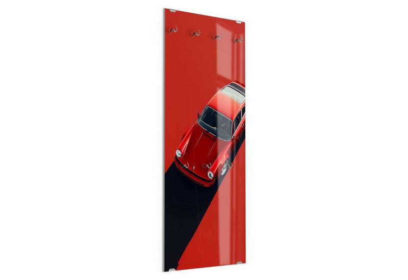 DEQORI Kleiderhaken 'Speed in Scarlet', Glas Garderobe hängend Flur Jackenhalter modern Wandgarderobe Haken DEQORI Kleiderhaken 'Speed in Scarlet', Glas Garderobe hängend Flur Jackenhalter modern Wandgarderobe Haken von DEQORI
