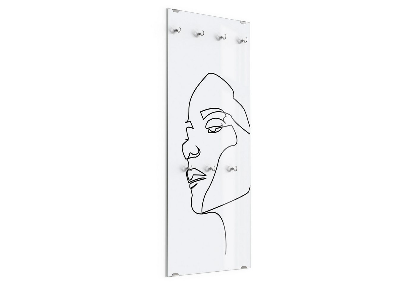 DEQORI Kleiderhaken 'Verbundene Gesichter', Glas Garderobe hängend Flur Jackenhalter modern Wandgarderobe Haken DEQORI Kleiderhaken 'Verbundene Gesichter', Glas Garderobe hängend Flur Jackenhalter modern Wandgarderobe Haken von DEQORI