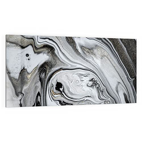 DEQORI Küchenrückwand Glas | Motiv Aufwendiger Marmordekor | 100x50 cm | Bad- oder Herd-Rückwand | Herdblende Spritzschutz für Küche & Badezimmer | Moderne Deko für Fliesenspiegel von DEQORI