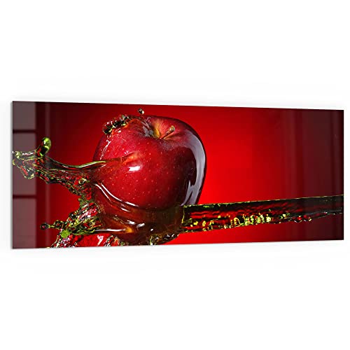 DEQORI Küchenrückwand Glas | Motiv Flüssigkeit trifft Apfel | 125x50 cm | Bad- oder Herd-Rückwand | Herdblende Spritzschutz für Küche & Badezimmer | Moderne Deko für Fliesenspiegel DEQORI Küchenrückwand Glas | Motiv Flüssigkeit trifft Apfel | 125x50 cm | Bad- oder Herd-Rückwand | Herdblende Spritzschutz für Küche & Badezimmer | Moderne Deko für Fliesenspiegel von DEQORI