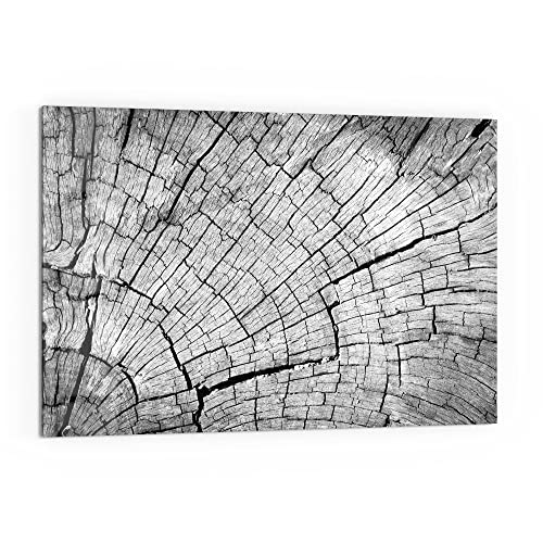 DEQORI Küchenrückwand Glas | Motiv Gealterte Holzstruktur | 60x40 cm | Bad- oder Herd-Rückwand | Herdblende Spritzschutz für Küche & Badezimmer | Moderne Deko für Fliesenspiegel von DEQORI