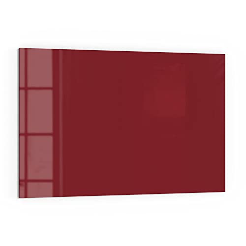 DEQORI Küchenrückwand Glas | Unifarben - Dunkelrot | 60x40 cm | Bad- oder Herd-Rückwand | Herdblende Spritzschutz für Küche & Badezimmer | Moderne Deko für Fliesenspiegel von DEQORI