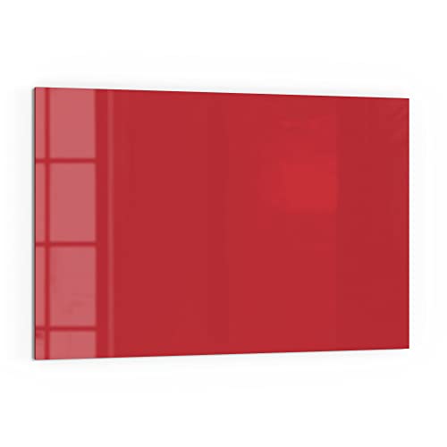 DEQORI Küchenrückwand Glas | Unifarben - Rot | 60x40 cm | Bad- oder Herd-Rückwand | Herdblende Spritzschutz für Küche & Badezimmer | Moderne Deko für Fliesenspiegel von DEQORI