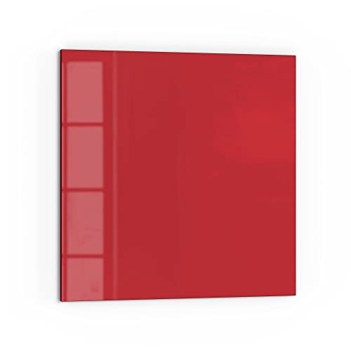 DEQORI Küchenrückwand Glas | Unifarben - Rot | 60x60 cm | Bad- oder Herd-Rückwand | Herdblende Spritzschutz für Küche & Badezimmer | Moderne Deko für Fliesenspiegel von DEQORI