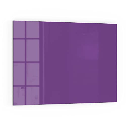 DEQORI Küchenrückwand Glas | Unifarben - Violett | 80x60 cm | Bad- oder Herd-Rückwand | Herdblende Spritzschutz für Küche & Badezimmer | Moderne Deko für Fliesenspiegel von DEQORI