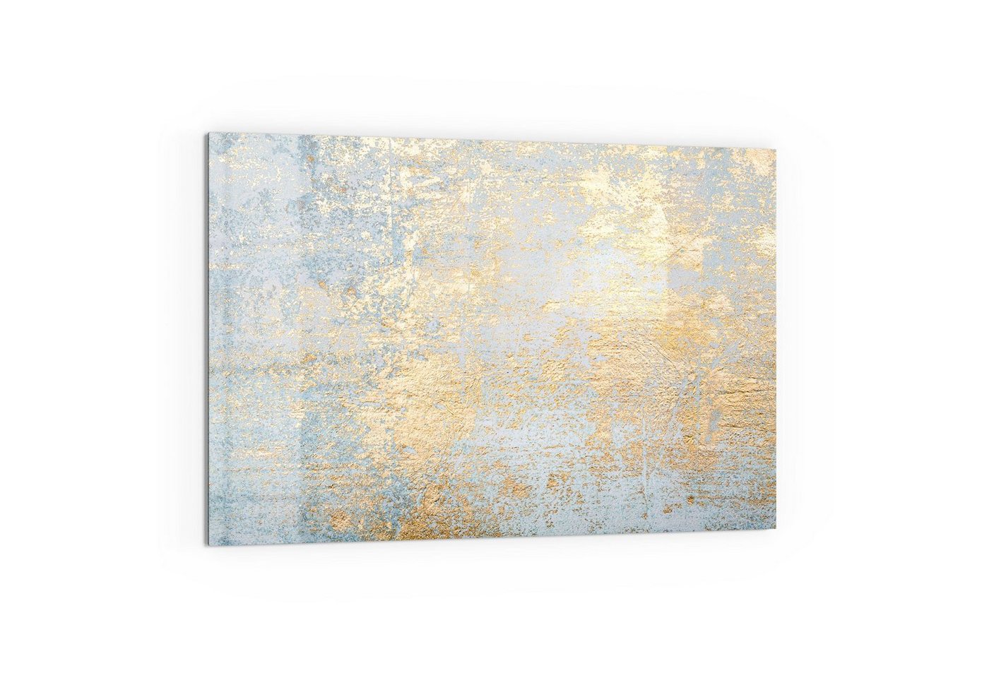 DEQORI Küchenrückwand 'Wand mit Gold-Struktur', Glas Spritzschutz Badrückwand Herdblende von DEQORI
