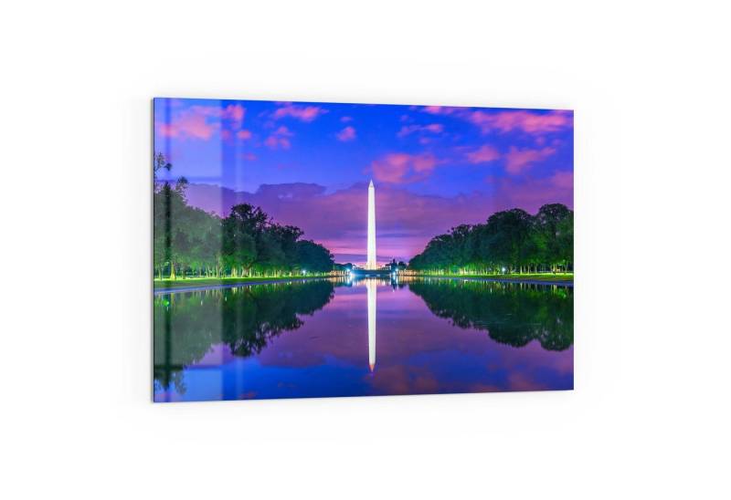DEQORI Küchenrückwand 'Washington Monument', Glas Spritzschutz Badrückwand Herdblende von DEQORI