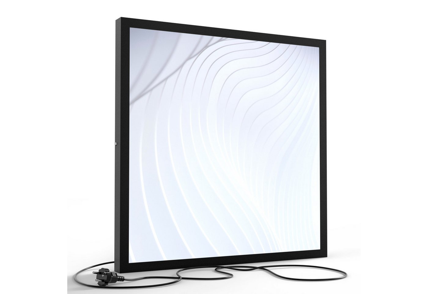 DEQORI LED-Bild 'Abstrakte Wellenstruktur', (1 St), LED Lampe Leuchte Leuchtbild Bild beleuchtet Deckenleuchte Wandlampe von DEQORI