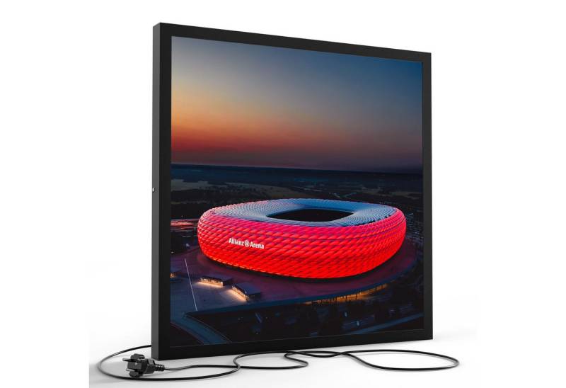 DEQORI LED-Bild 'Allianz Arena, München', (1 St), LED Lampe Leuchte Leuchtbild Bild beleuchtet Deckenleuchte Wandlampe von DEQORI
