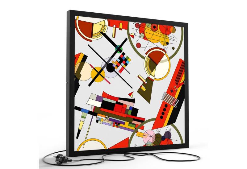 DEQORI LED-Bild 'Bauhaus Rhythmen', (1 St), LED Lampe Leuchte Leuchtbild Bild beleuchtet Deckenleuchte Wandlampe von DEQORI