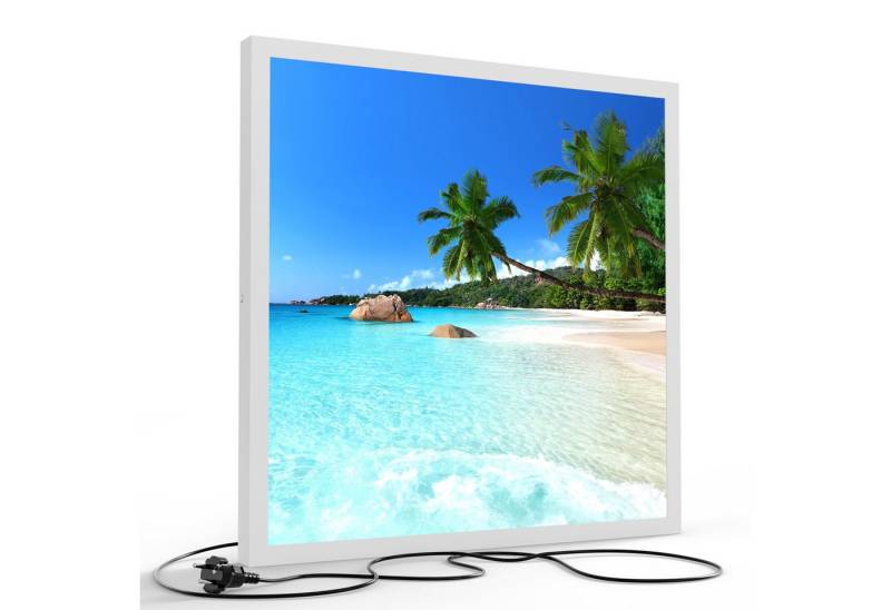 DEQORI LED-Bild 'Bilderbuchstrand ', (1 St), LED Lampe Leuchte Leuchtbild Bild beleuchtet Deckenleuchte Wandlampe von DEQORI