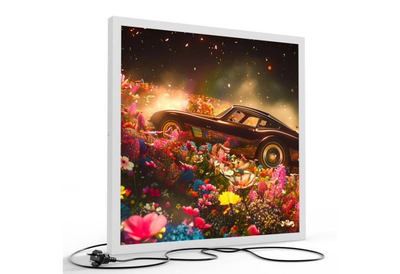 DEQORI LED-Bild 'Blütenfahrt bei Nacht', (1 St), LED Lampe Leuchte Leuchtbild Bild beleuchtet Deckenleuchte Wandlampe von DEQORI