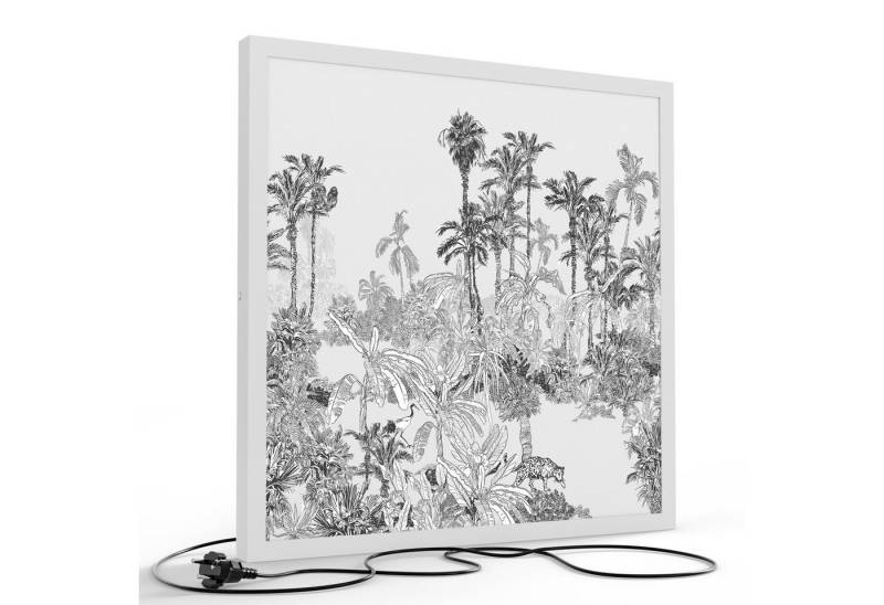 DEQORI LED-Bild 'Botanische Wildnis', (1 St), LED Lampe Leuchte Leuchtbild Bild beleuchtet Deckenleuchte Wandlampe von DEQORI