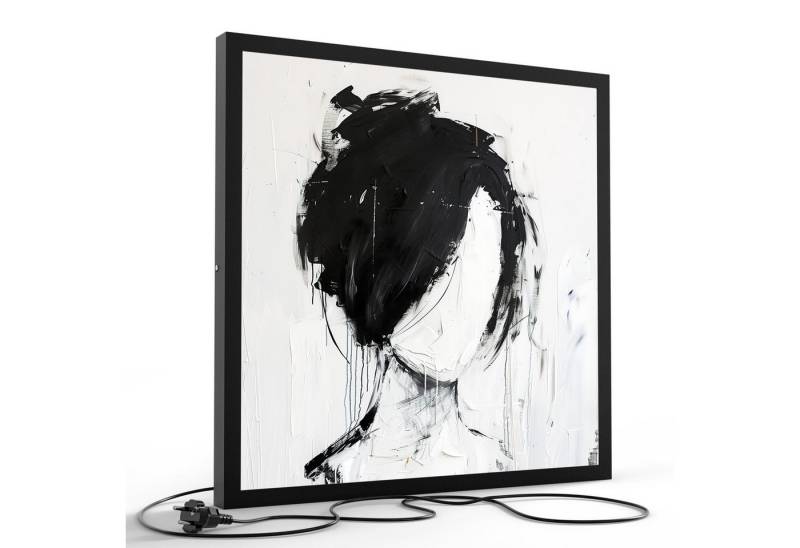 DEQORI LED-Bild 'Das Gesicht der Stille', (1 St), LED Lampe Leuchte Leuchtbild Bild beleuchtet Deckenleuchte Wandlampe von DEQORI