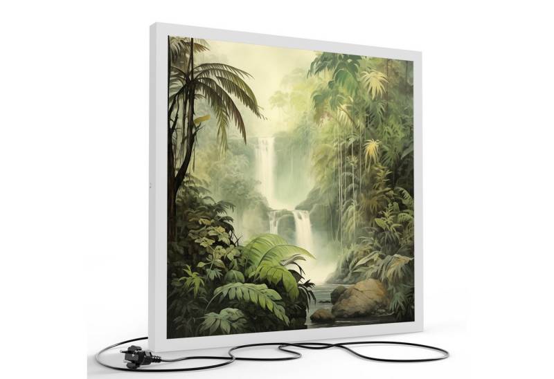 DEQORI LED-Bild 'Das grüne Paradies', (1 St), LED Lampe Leuchte Leuchtbild Bild beleuchtet Deckenleuchte Wandlampe von DEQORI