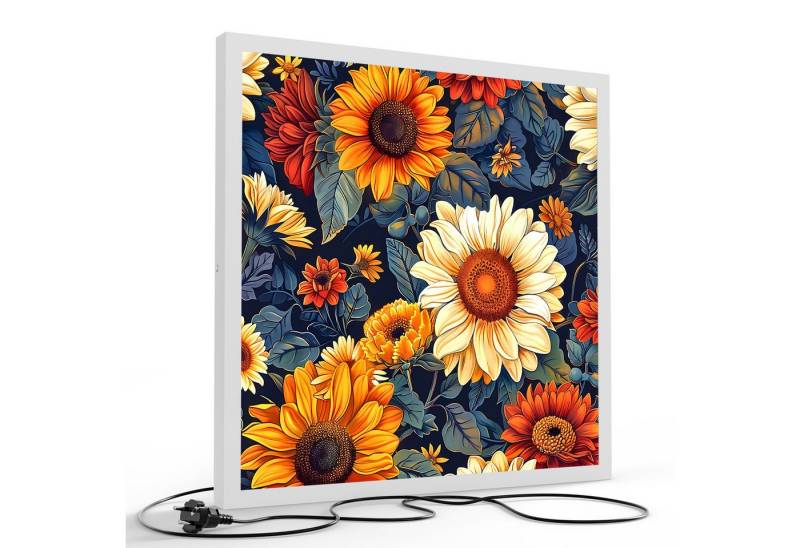 DEQORI LED-Bild 'Der Blütentanz', (1 St), LED Lampe Leuchte Leuchtbild Bild beleuchtet Deckenleuchte Wandlampe von DEQORI