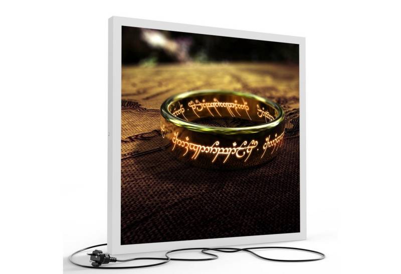 DEQORI LED-Bild 'Der eine Ring (HdR)', (1 St), LED Lampe Leuchte Leuchtbild Bild beleuchtet Deckenleuchte Wandlampe von DEQORI