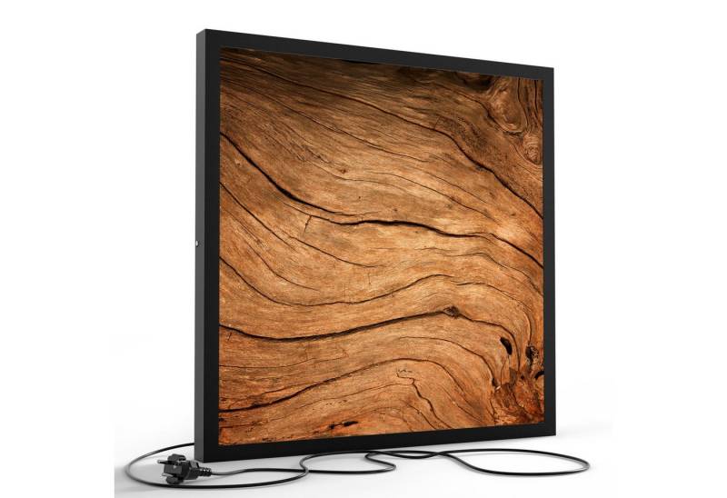 DEQORI LED-Bild 'Detaillierte Holzmaserung', (1 St), LED Lampe Leuchte Leuchtbild Bild beleuchtet Deckenleuchte Wandlampe von DEQORI