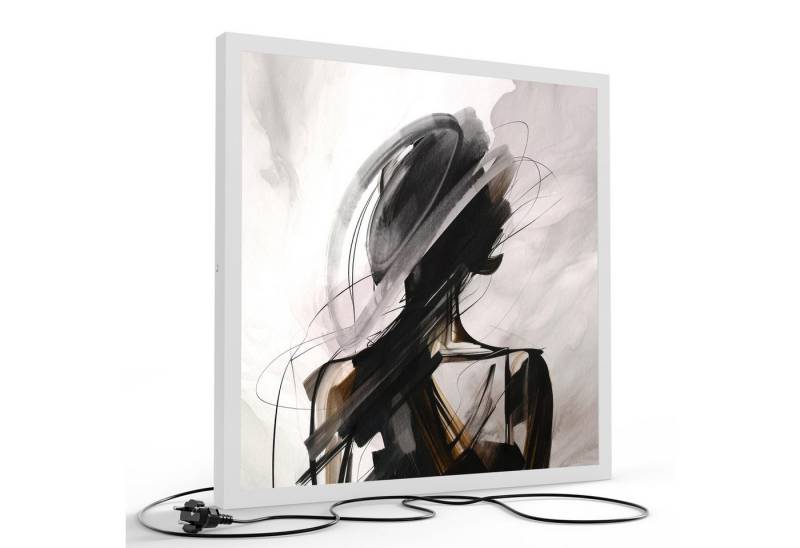 DEQORI LED-Bild 'Die Frau im Schatten', (1 St), LED Lampe Leuchte Leuchtbild Bild beleuchtet Deckenleuchte Wandlampe von DEQORI