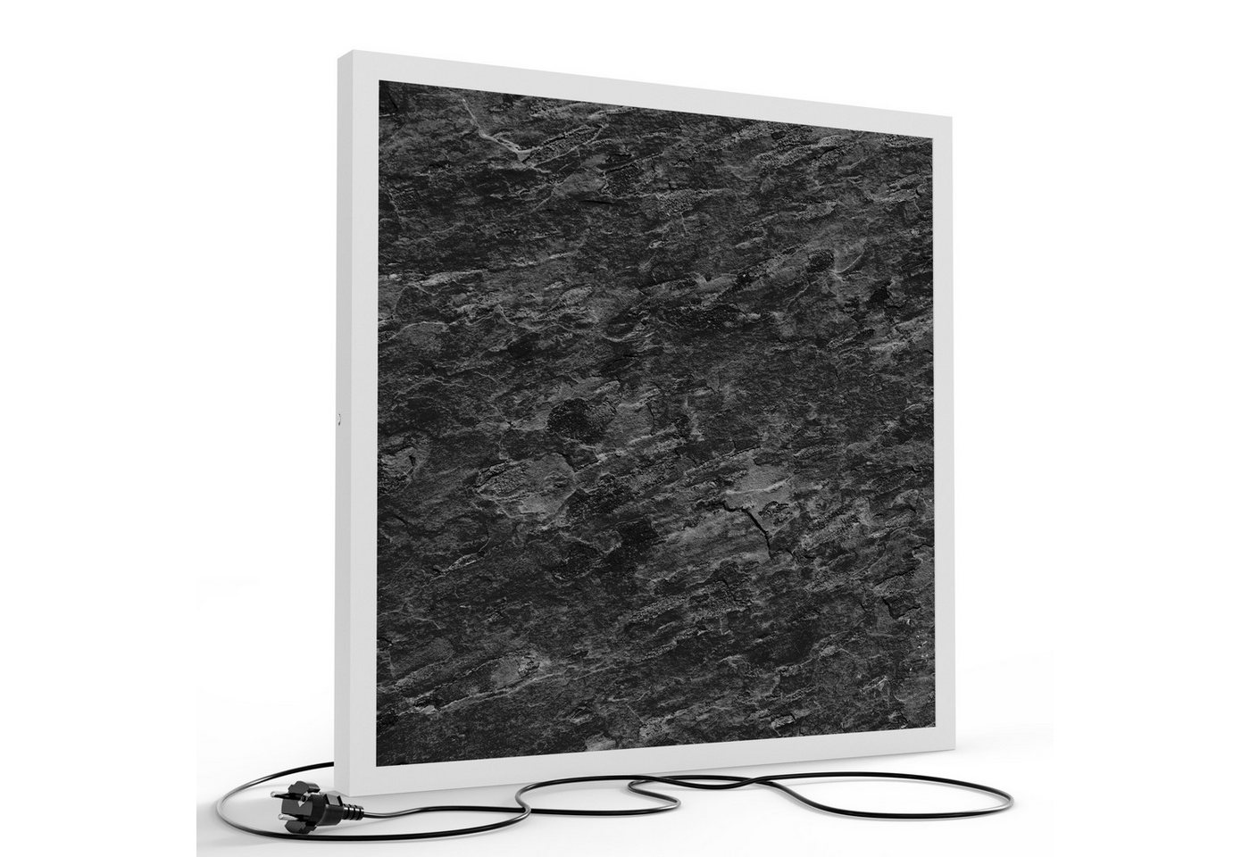 DEQORI LED-Bild 'Dunkle Steinstruktur', (1 St), LED Lampe Leuchte Leuchtbild Bild beleuchtet Deckenleuchte Wandlampe von DEQORI