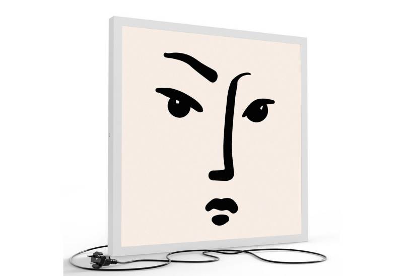 DEQORI LED-Bild 'Feminine Stärke', (1 St), LED Lampe Leuchte Leuchtbild Bild beleuchtet Deckenleuchte Wandlampe von DEQORI