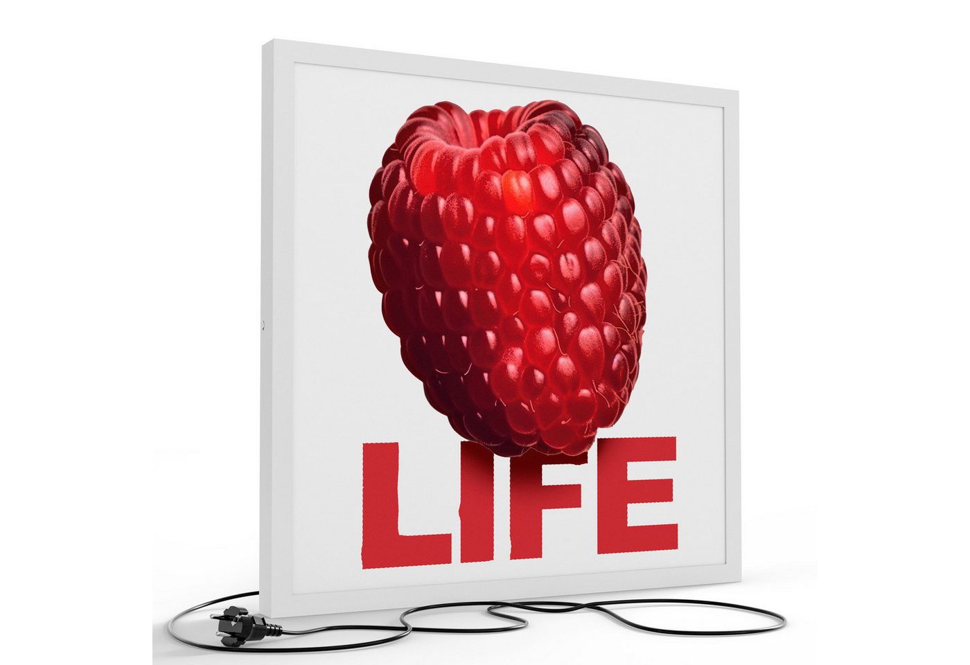 DEQORI LED-Bild 'Frucht des Lebens', (1 St), LED Lampe Leuchte Leuchtbild Bild beleuchtet Deckenleuchte Wandlampe von DEQORI