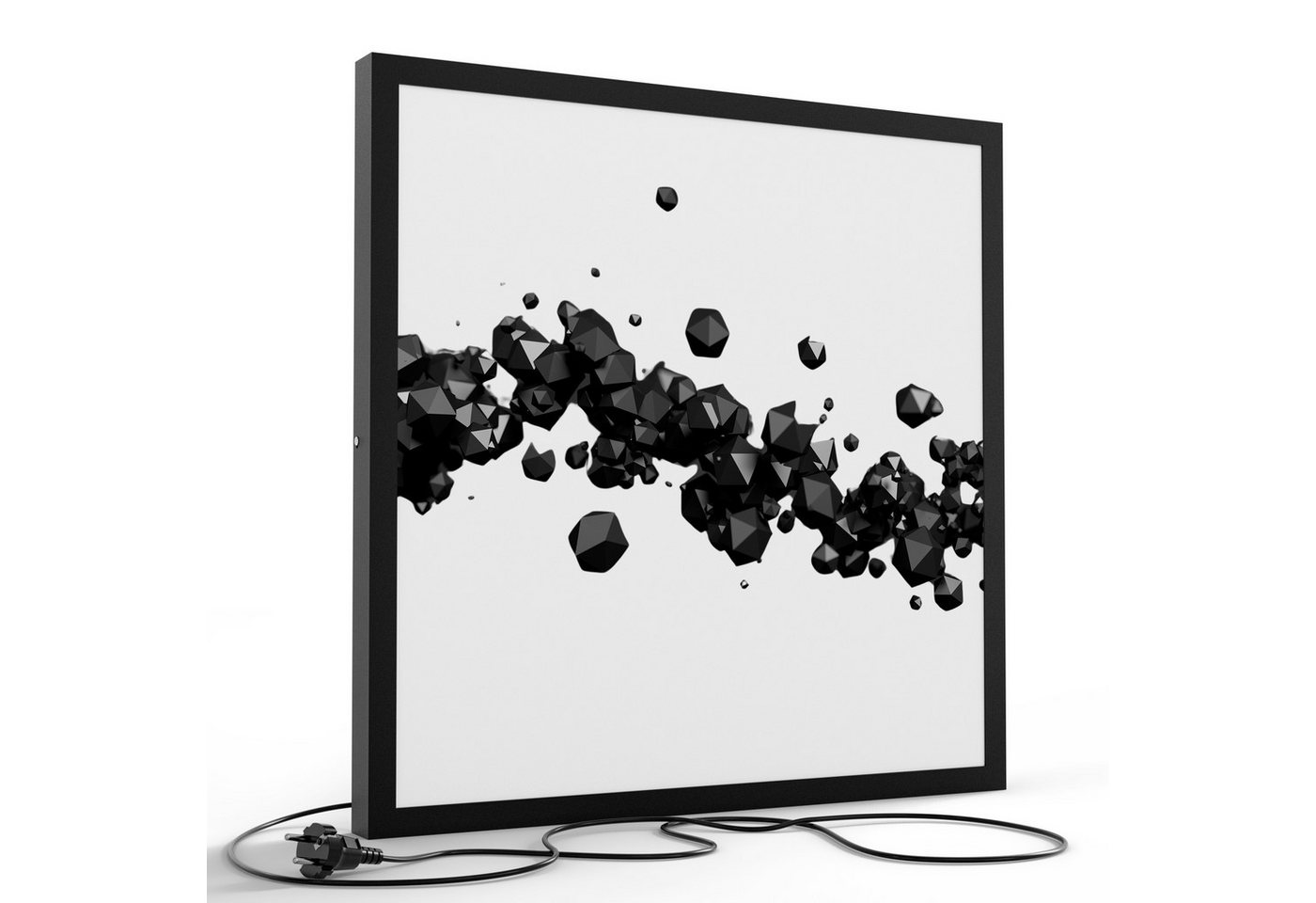 DEQORI LED-Bild 'Geometrische Kometen', (1 St), LED Lampe Leuchte Leuchtbild Bild beleuchtet Deckenleuchte Wandlampe von DEQORI