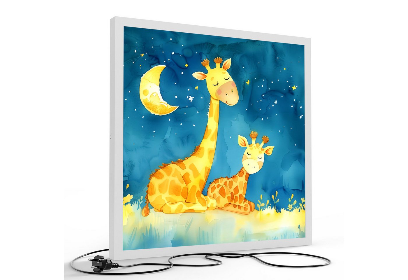DEQORI LED-Bild 'Giraffenträume', (1 St), LED Lampe Leuchte Leuchtbild Bild beleuchtet Deckenleuchte Wandlampe von DEQORI