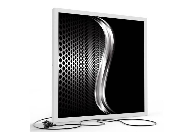 DEQORI LED-Bild 'Gitter mit Silberschweif ', (1 St), LED Lampe Leuchte Leuchtbild Bild beleuchtet Deckenleuchte Wandlampe von DEQORI