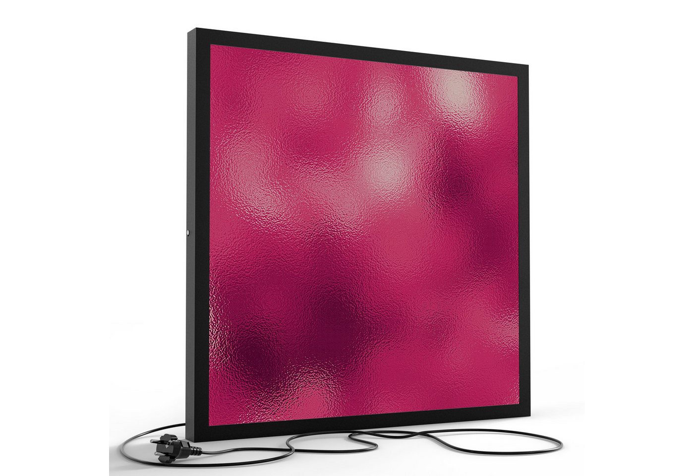 DEQORI LED-Bild 'Glanzoptik in Magenta', (1 St), LED Lampe Leuchte Leuchtbild Bild beleuchtet Deckenleuchte Wandlampe von DEQORI