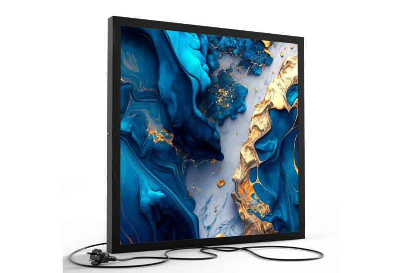 DEQORI LED-Bild 'Goldene Tiefen', (1 St), LED Lampe Leuchte Leuchtbild Bild beleuchtet Deckenleuchte Wandlampe von DEQORI