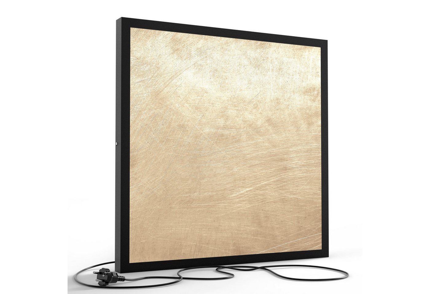 DEQORI LED-Bild 'Goldener Schleiflook', (1 St), LED Lampe Leuchte Leuchtbild Bild beleuchtet Deckenleuchte Wandlampe von DEQORI