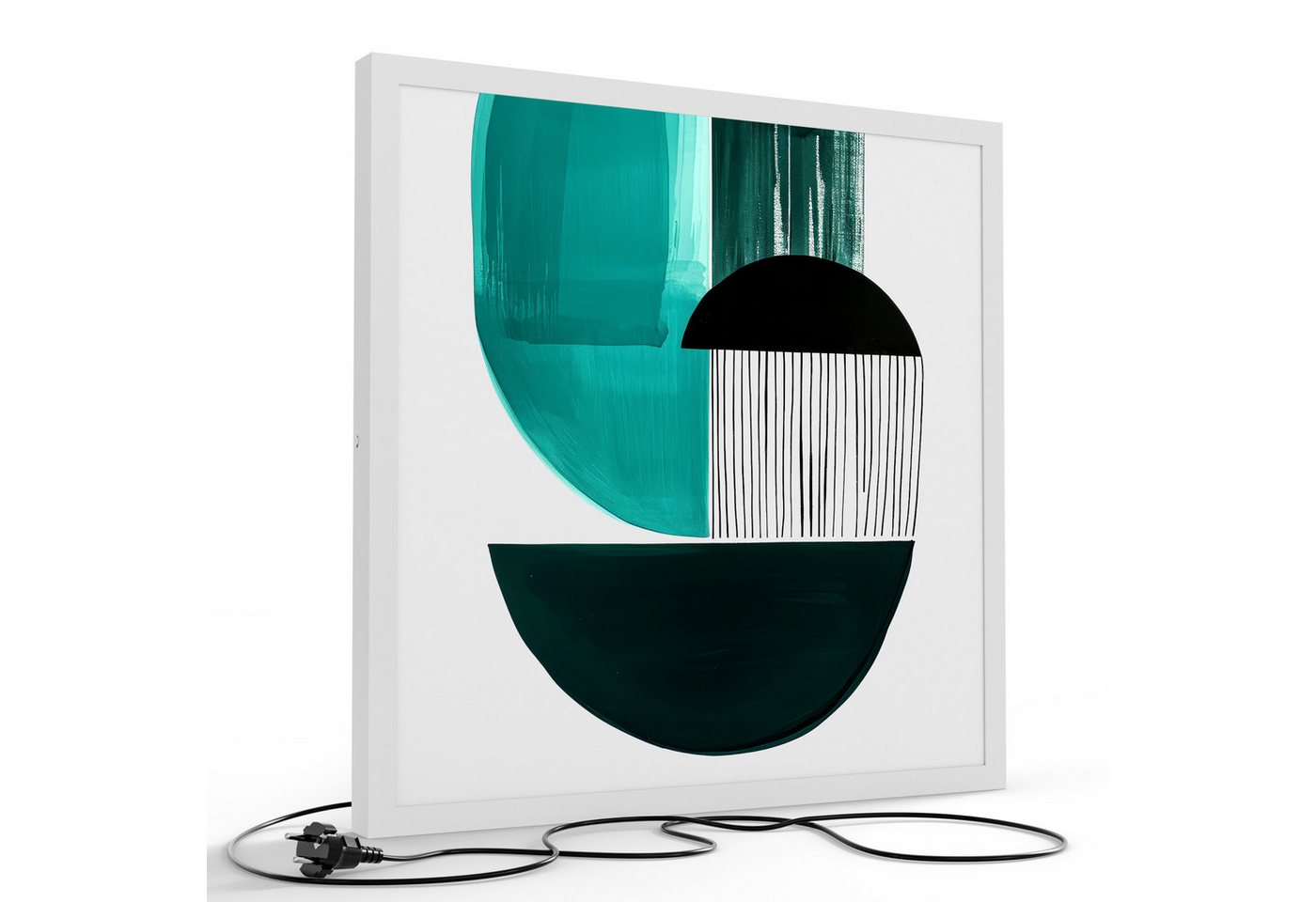 DEQORI LED-Bild 'Harmonisches Halbsein', (1 St), LED Lampe Leuchte Leuchtbild Bild beleuchtet Deckenleuchte Wandlampe von DEQORI