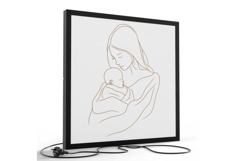 DEQORI LED-Bild 'Im Herzen gehalten', (1 St), LED Lampe Leuchte Leuchtbild Bild beleuchtet Deckenleuchte Wandlampe von DEQORI