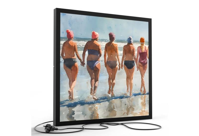 DEQORI LED-Bild 'In bester Gesellschaft', (1 St), LED Lampe Leuchte Leuchtbild Bild beleuchtet Deckenleuchte Wandlampe von DEQORI