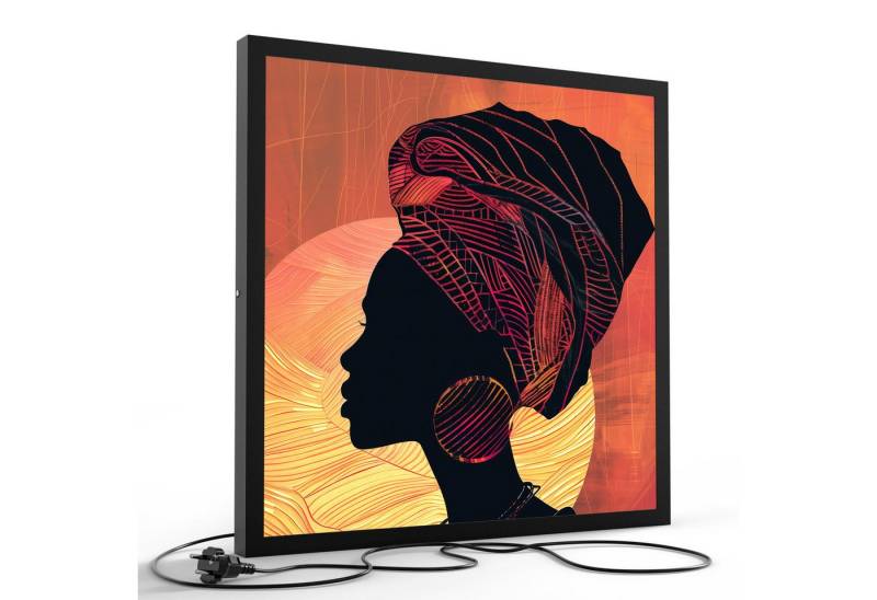 DEQORI LED-Bild 'Königin der Sonne', (1 St), LED Lampe Leuchte Leuchtbild Bild beleuchtet Deckenleuchte Wandlampe von DEQORI