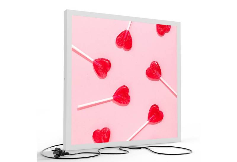 DEQORI LED-Bild 'Liebe am Stiel', (1 St), LED Lampe Leuchte Leuchtbild Bild beleuchtet Deckenleuchte Wandlampe von DEQORI