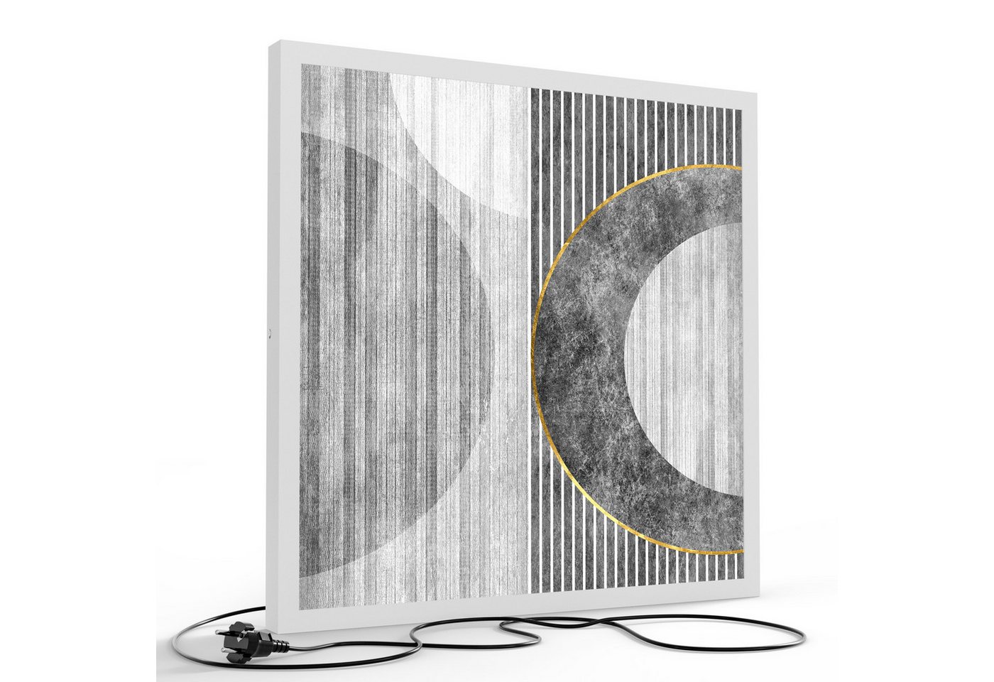 DEQORI LED-Bild 'Monochromer Takt', (1 St), LED Lampe Leuchte Leuchtbild Bild beleuchtet Deckenleuchte Wandlampe von DEQORI