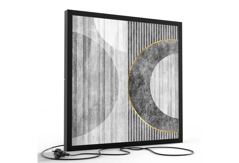 DEQORI LED-Bild 'Monochromer Takt', (1 St), LED Lampe Leuchte Leuchtbild Bild beleuchtet Deckenleuchte Wandlampe von DEQORI