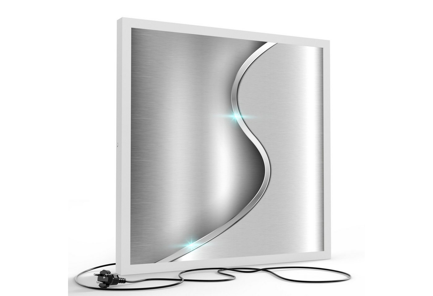 DEQORI LED-Bild 'Polierte Oberfläche', (1 St), LED Lampe Leuchte Leuchtbild Bild beleuchtet Deckenleuchte Wandlampe von DEQORI