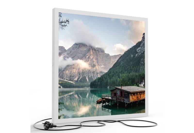 DEQORI LED-Bild 'Pragser Wildsee im Sommer', (1 St), LED Lampe Leuchte Leuchtbild Bild beleuchtet Deckenleuchte Wandlampe von DEQORI