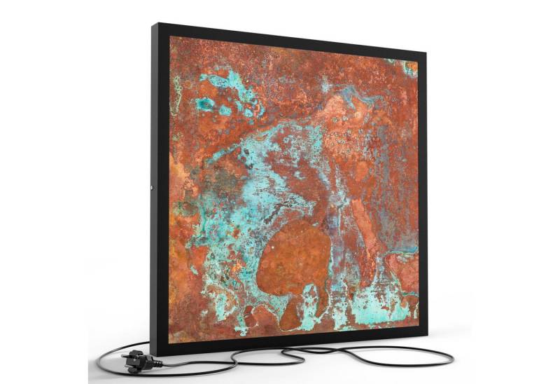 DEQORI LED-Bild 'Rostige Kupferplatte', (1 St), LED Lampe Leuchte Leuchtbild Bild beleuchtet Deckenleuchte Wandlampe von DEQORI
