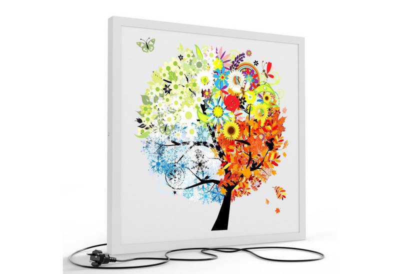 DEQORI LED-Bild 'Saisonale Baumkronen', (1 St), LED Lampe Leuchte Leuchtbild Bild beleuchtet Deckenleuchte Wandlampe von DEQORI